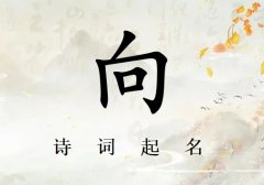 姓向女孩诗词起名200例_诗经诗词给姓向女孩起名
