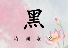姓黑女孩诗词起名200例_诗经诗词给姓黑女孩起名