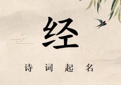 姓经女孩诗词起名200例_诗经诗词给姓经女孩起名